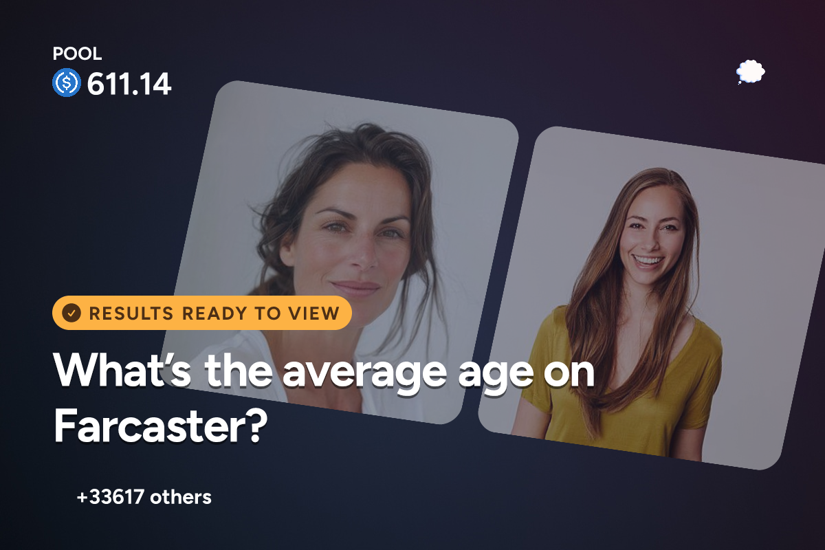 What’s the average age on Farcaster? — Ponder