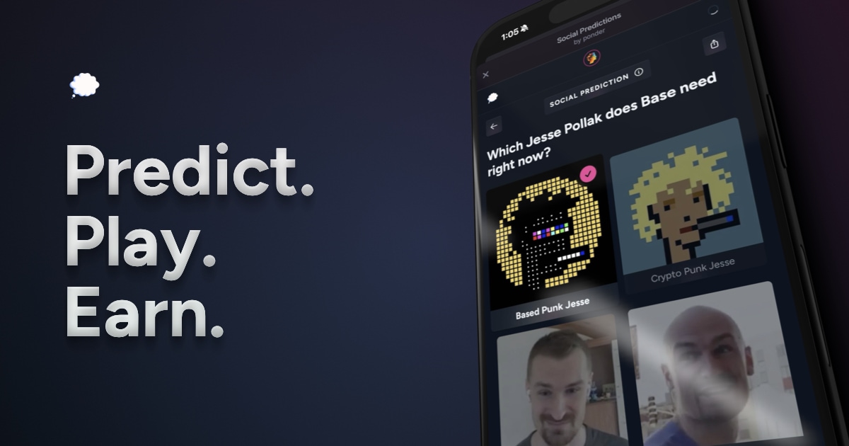 Ponder - Predict The Crowd - Farcaster Mini Apps