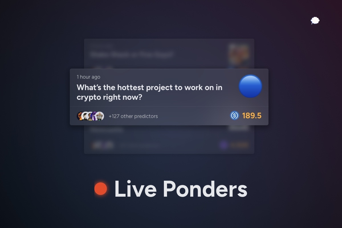 Predictions - Ponder - Farcaster Mini Apps