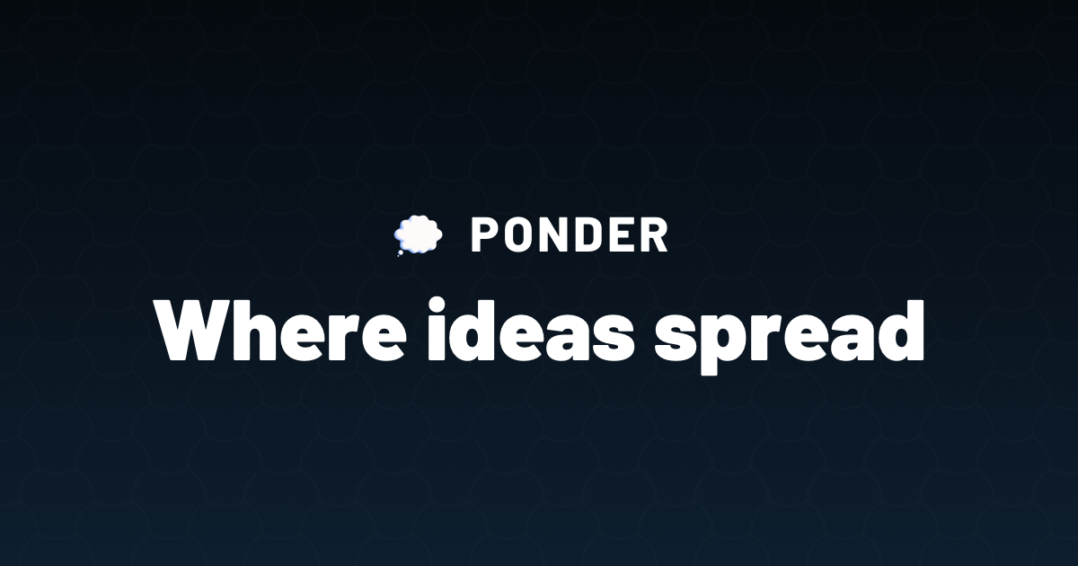 Ponder — Web3 Social Surveys